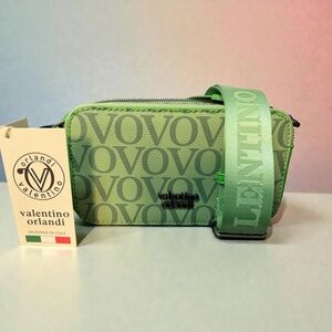Valentino Orlandi Green VOVO Crossbody Bag NWT (A307)